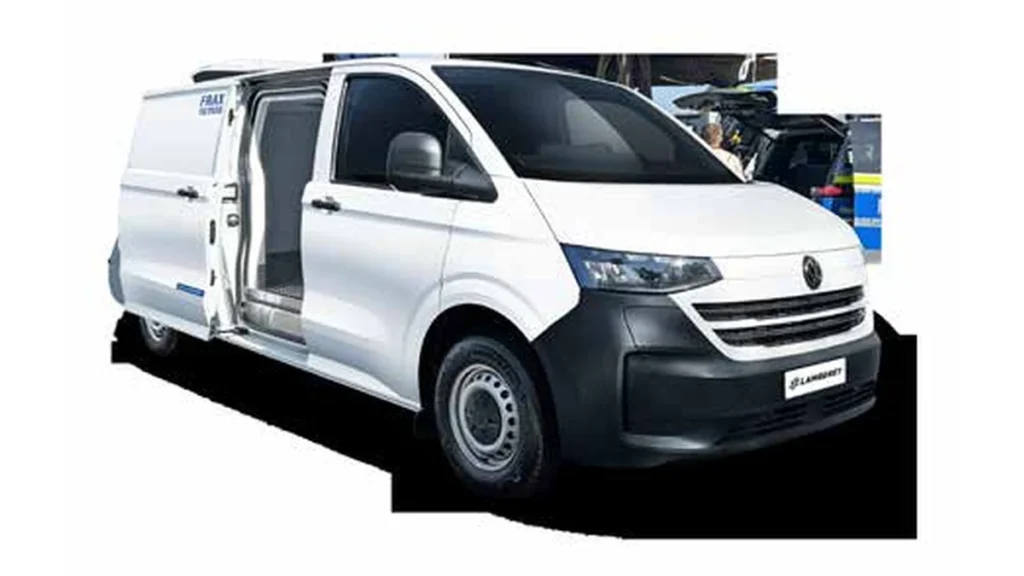 VW Transporter T7 als Kühlfahrzeug mit Kerstner e-CoolJet 106